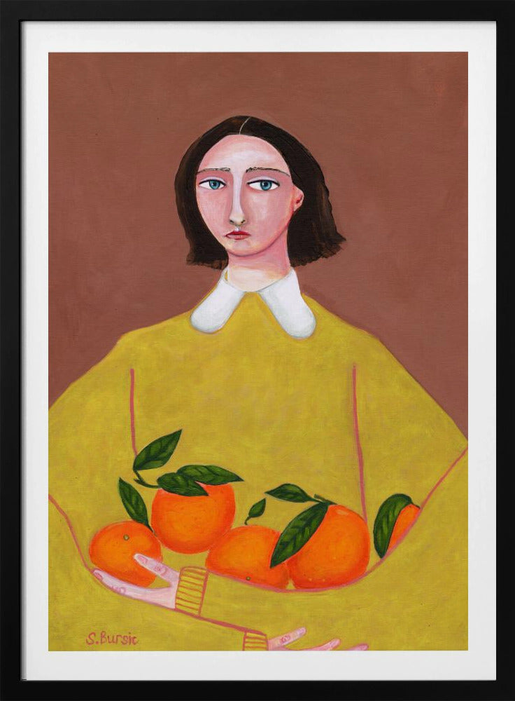 Dame mit Orangen | Poster