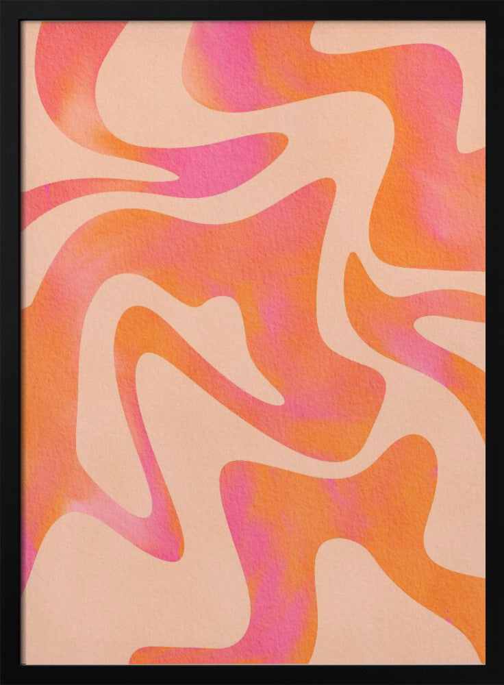 Abstract Wave - Peach Fuzz | Poster
