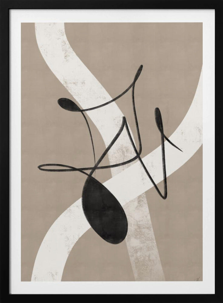 Beige abstract No.2 | Poster