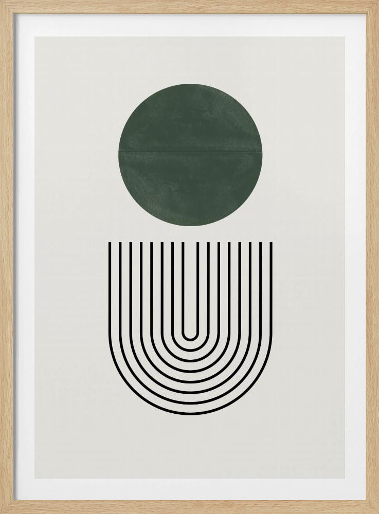 Kreis und Linien | Poster