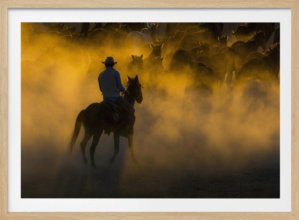 Cowboy und Pferde | Poster
