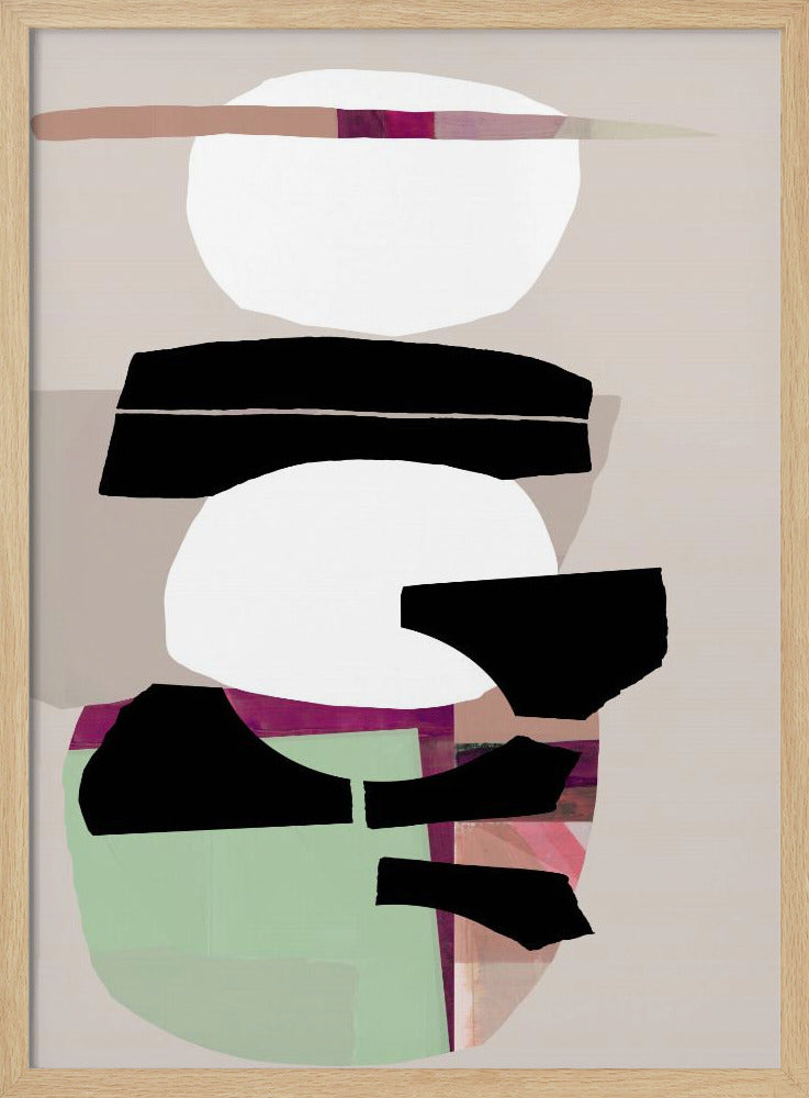 Farbiges abstraktes Schwarz Nr. 2 | Poster