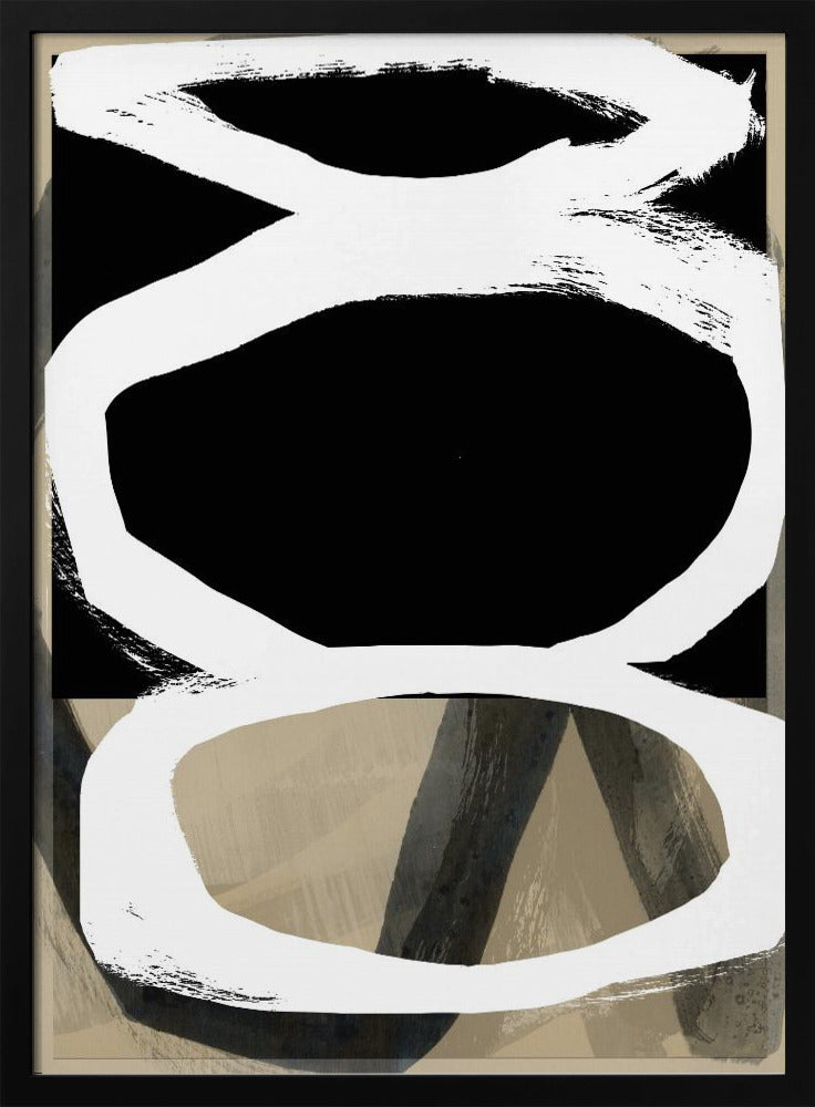 Bold Black On White No4 | Poster