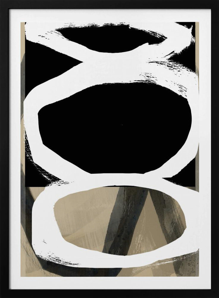 Bold Black On White No4 | Poster