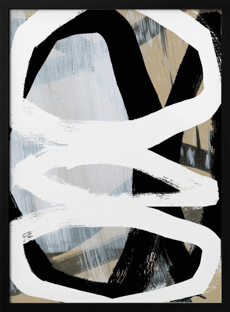 Bold Black On White No3 | Poster