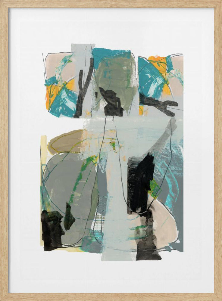 Contemporary Green No3 | Poster