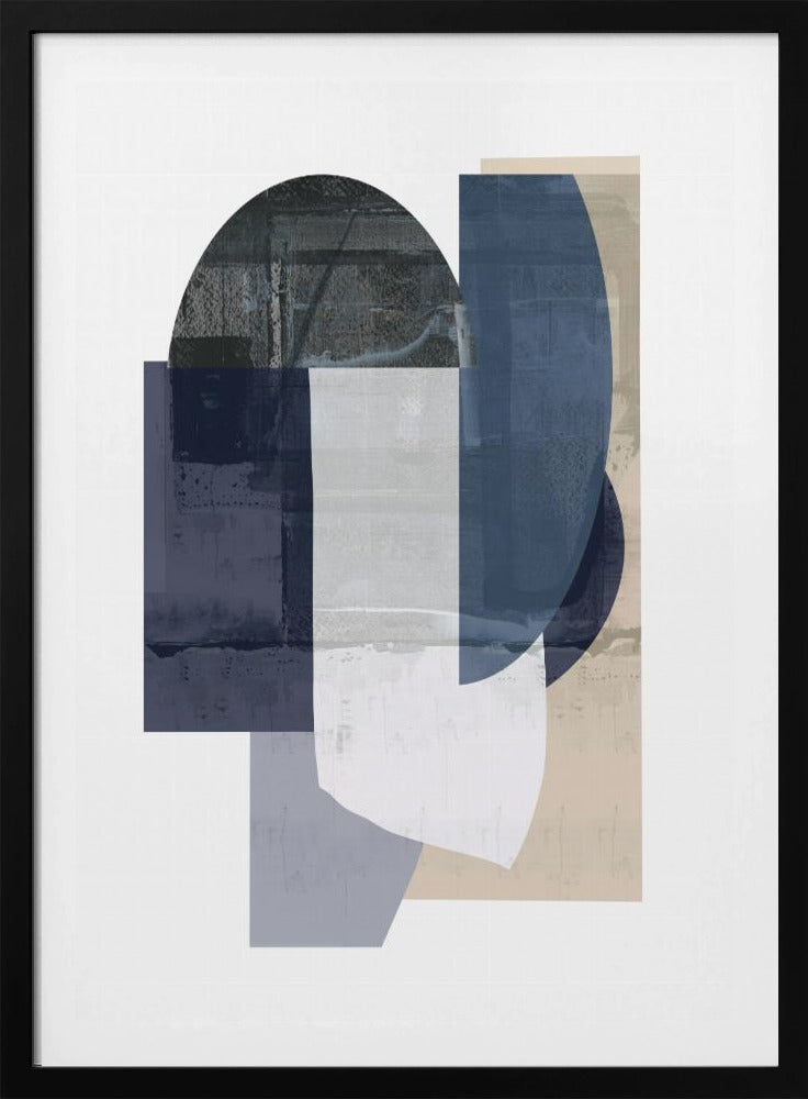 Navy Shapes No1 | Poster