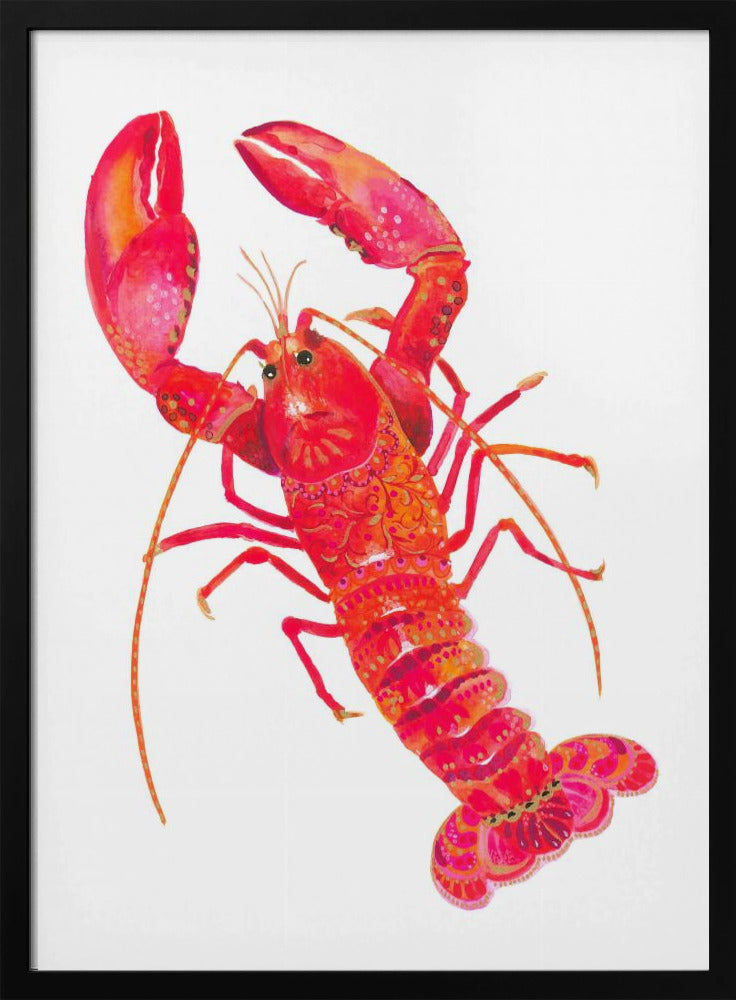 Patterned Lobster | Poster