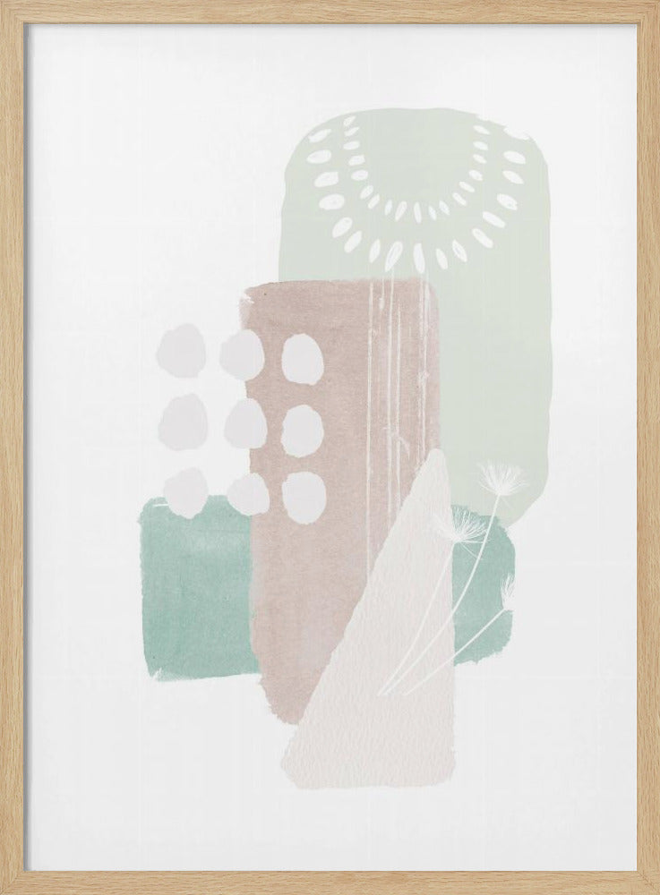 Pastellgrüne Formen | Poster