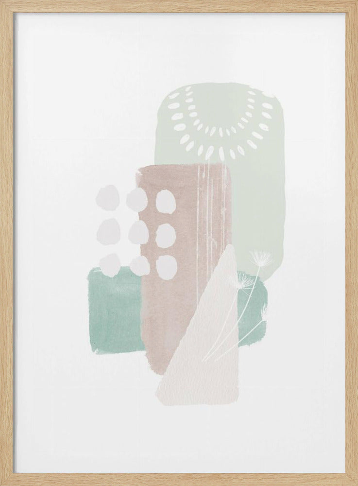 Pastellgrüne Formen | Poster