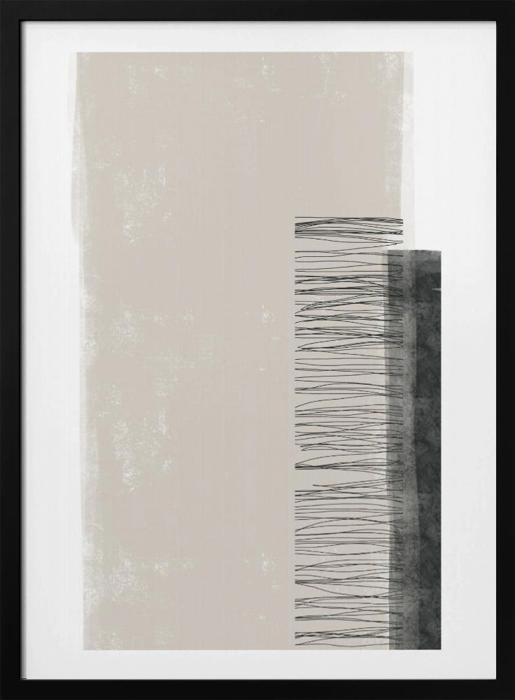Monochromatic Palette With Vertical Lines | Poster