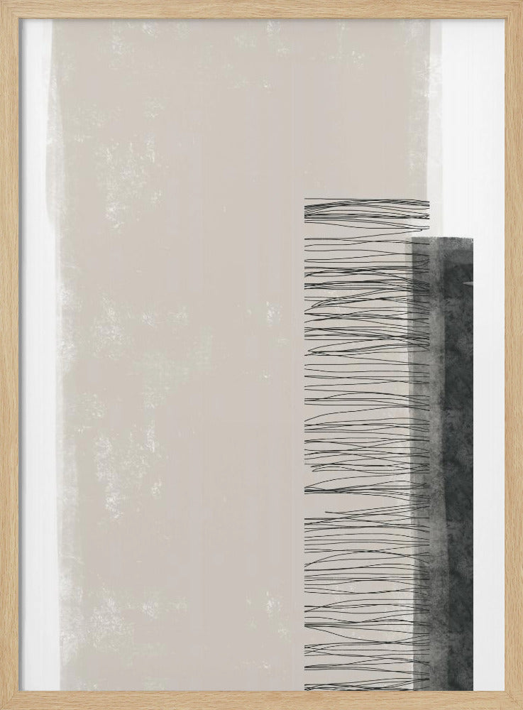 Monochromatic Palette With Vertical Lines | Poster