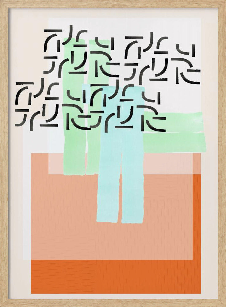 Pastellmuster-Collage 2 | Poster