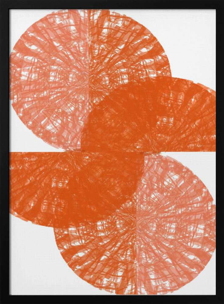 Orange Circle Fans 1 | Poster