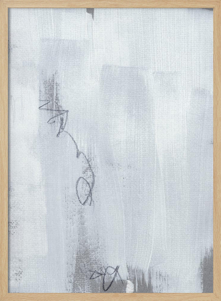 Echoes in White and Graphite | Poster