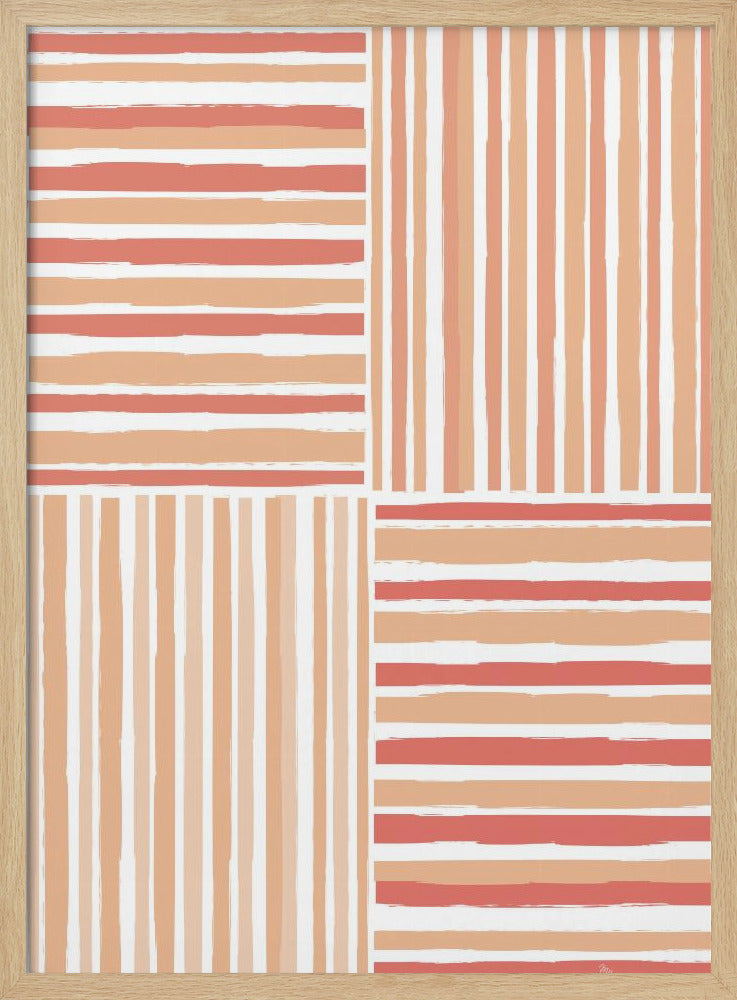 Vertical And Horizontal Stripes | Poster
