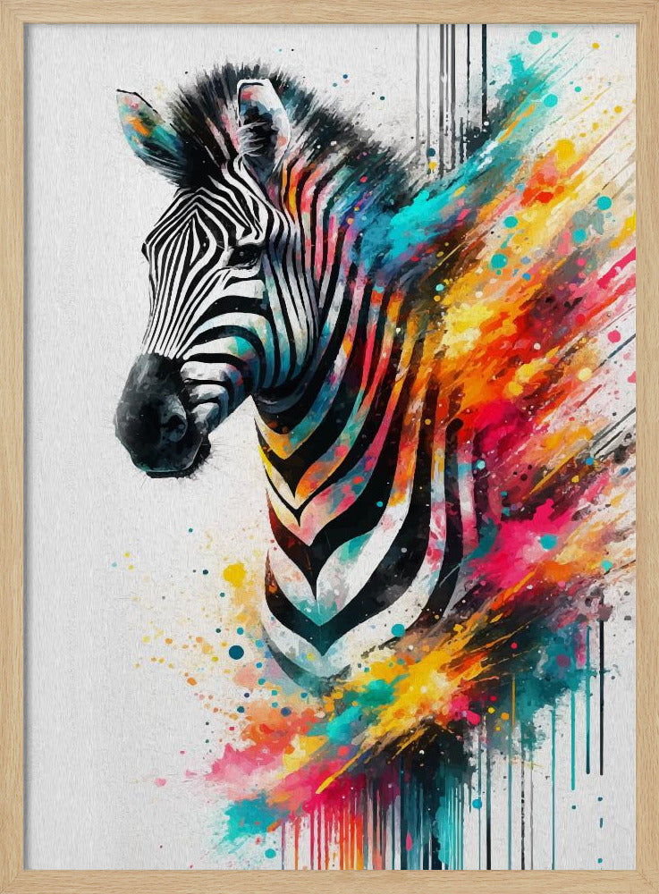 Colorful Zebra | Poster