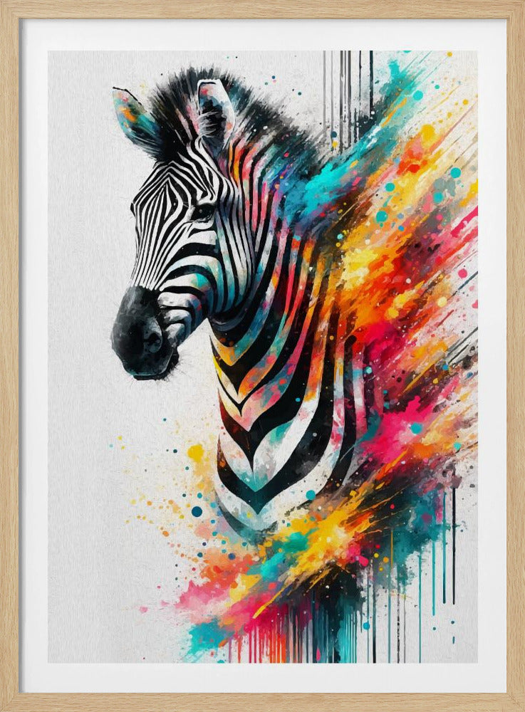 Colorful Zebra | Poster