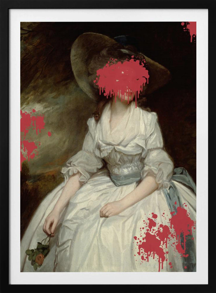 Renaissance Red Splash - Veränderte Kunst | Poster