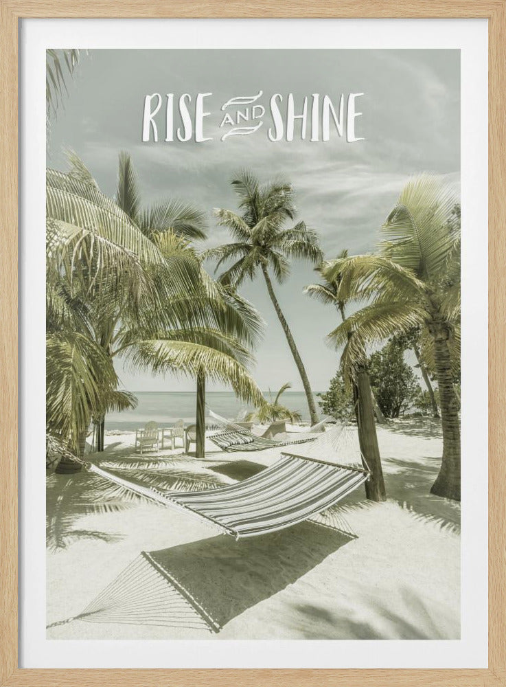 Aufstehen und strahlen | Strandlandschaft | Poster