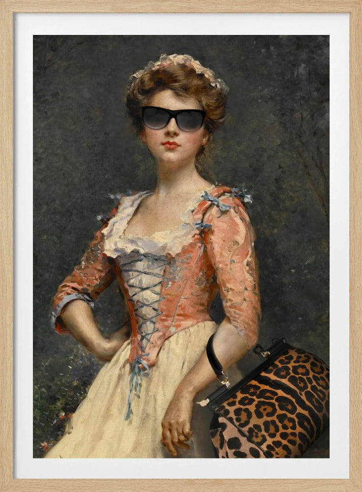 Vintage Chic Mädchen | Poster