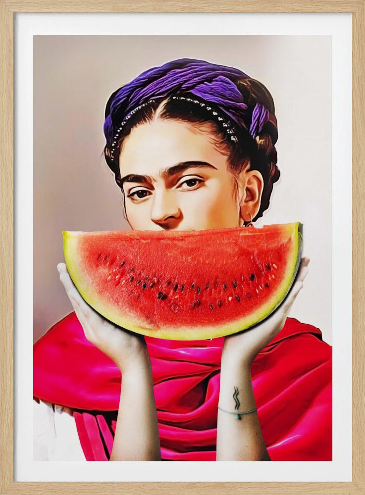 Wassermelonen-Frida | Poster