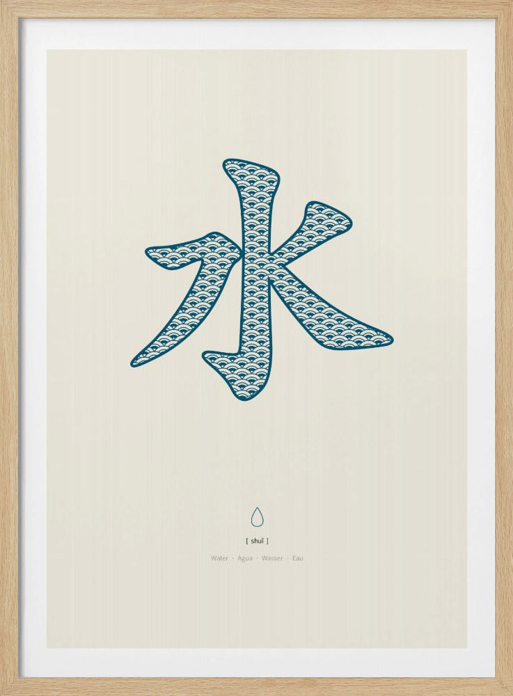 Wasser | 水 | Shui | Poster
