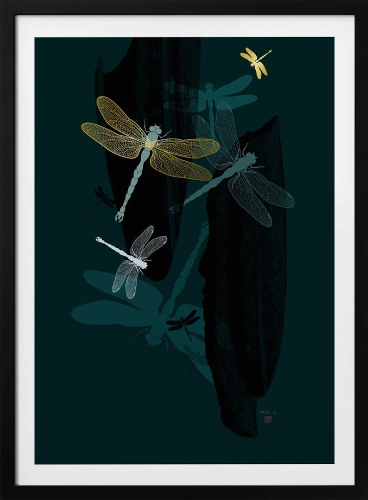 Midnight Dragonflies | Poster