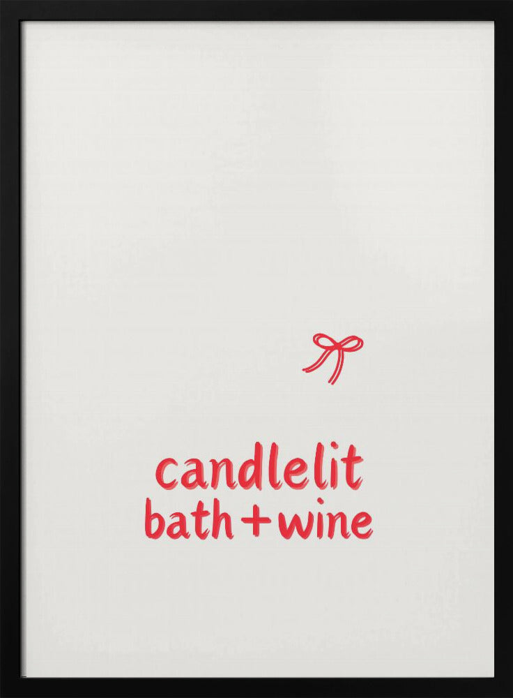 Bad bei Kerzenschein + Wein | Poster