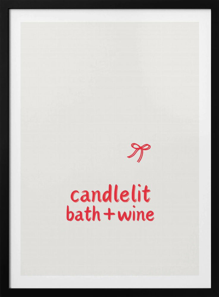 Bad bei Kerzenschein + Wein | Poster