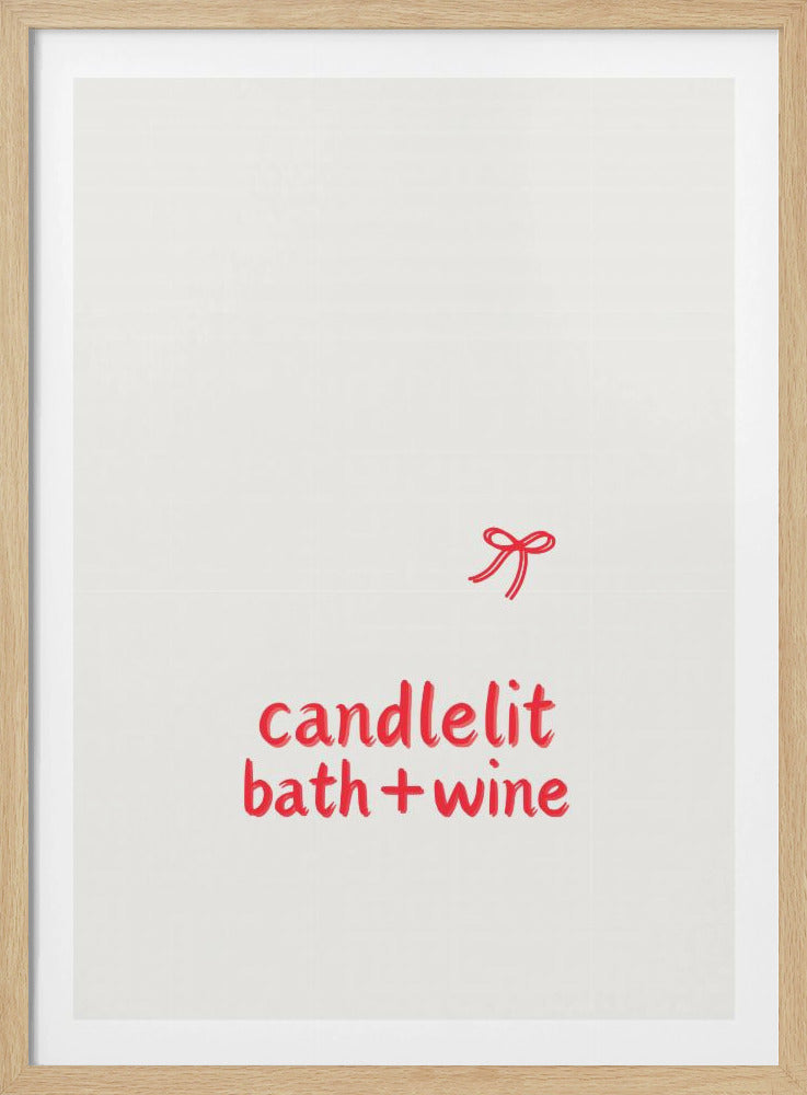 Bad bei Kerzenschein + Wein | Poster