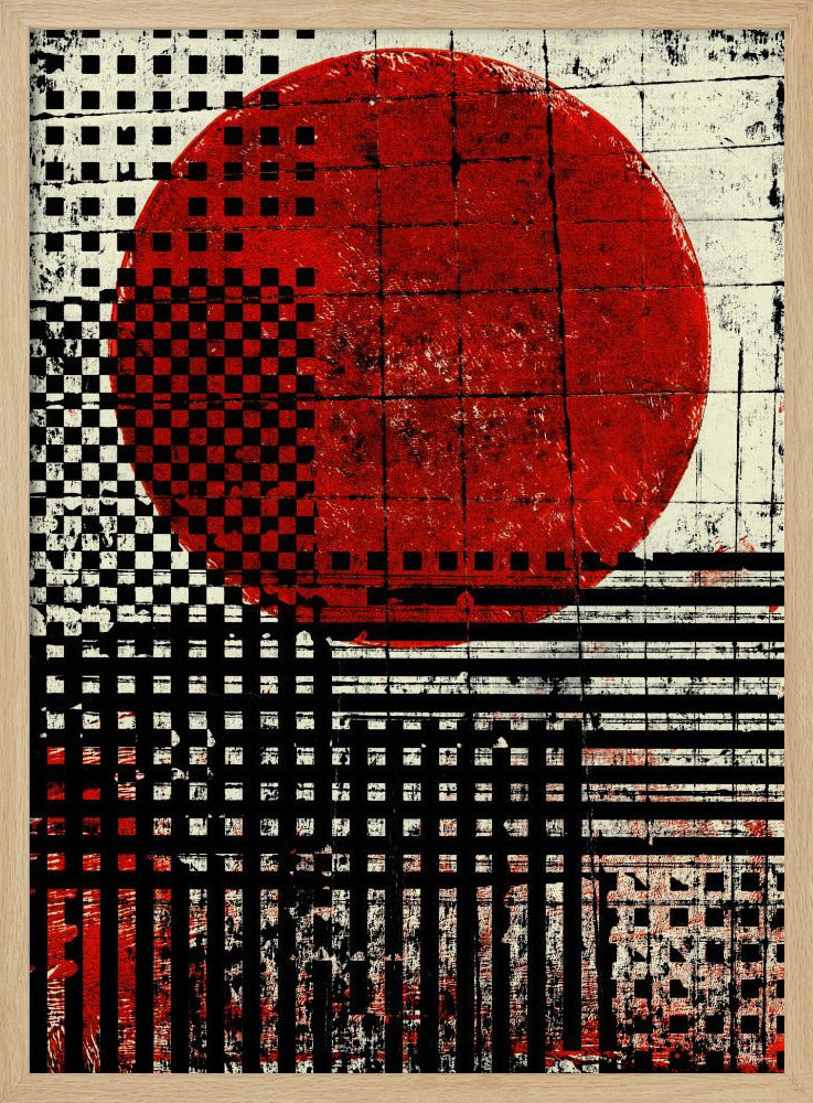 Geometrische Muster in Schwarz und Weiß | Poster