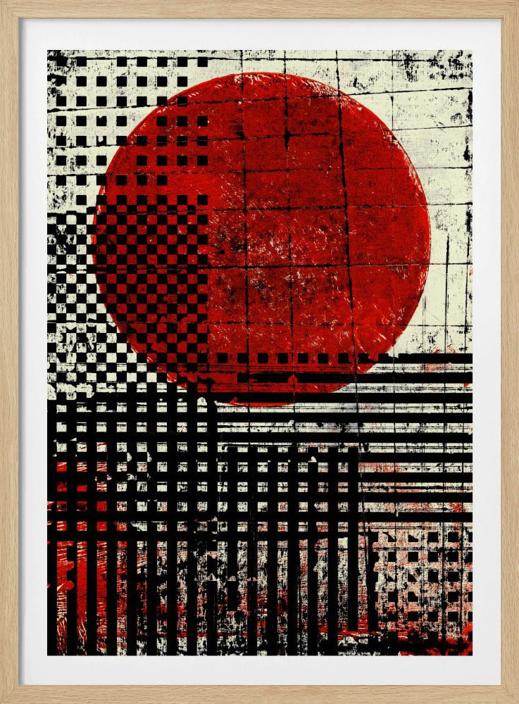 Geometrische Muster in Schwarz und Weiß | Poster