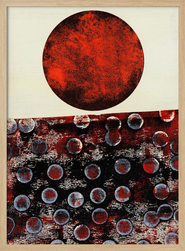 Abstraktes Kunstwerk mit geometrischer Komposition | Poster