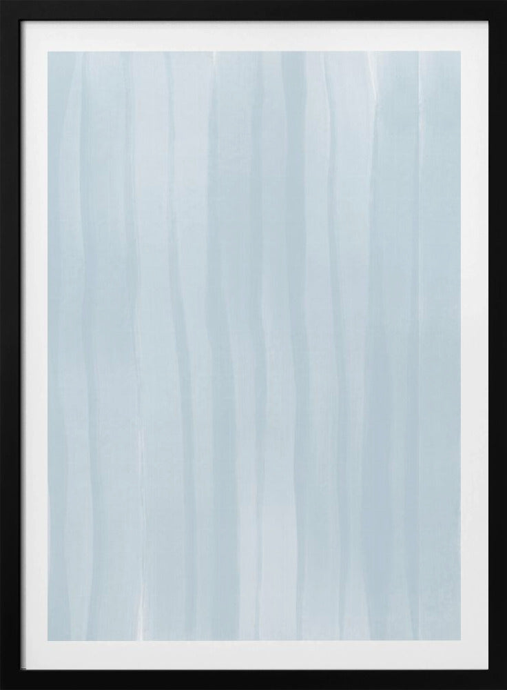 Blaue Linien auf hellem Hintergrund | Poster