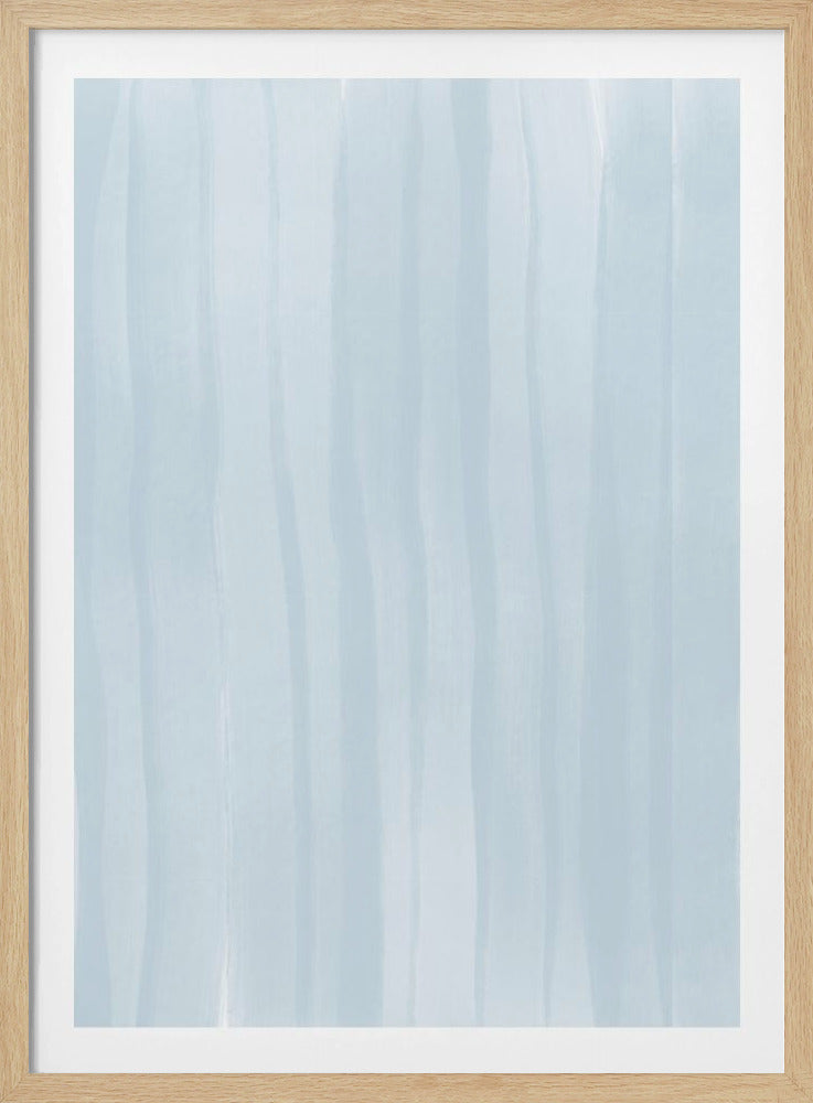 Blaue Linien auf hellem Hintergrund | Poster