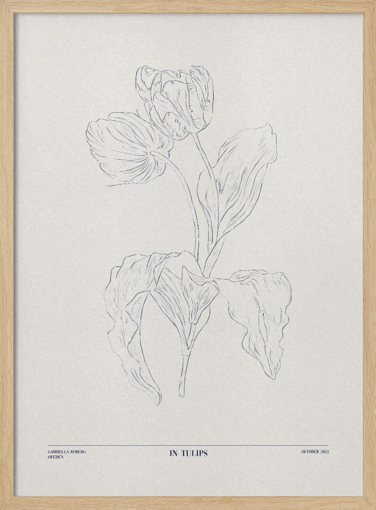 In Tulpen (blau) | Poster