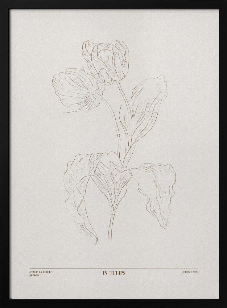 In Tulpen (braun) | Poster