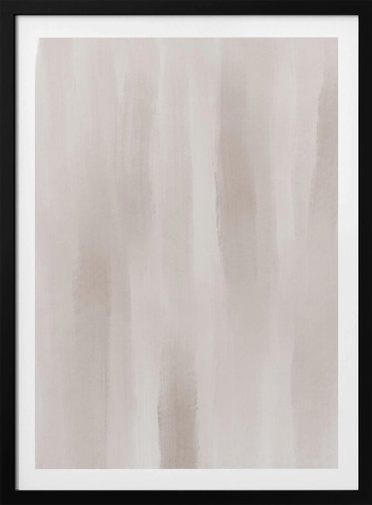 Beige Pinselstriche auf gedämpftem Hintergrund | Poster