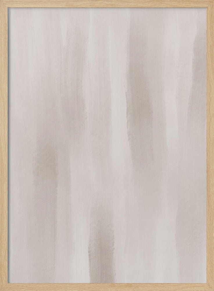 Beige Pinselstriche auf gedämpftem Hintergrund | Poster