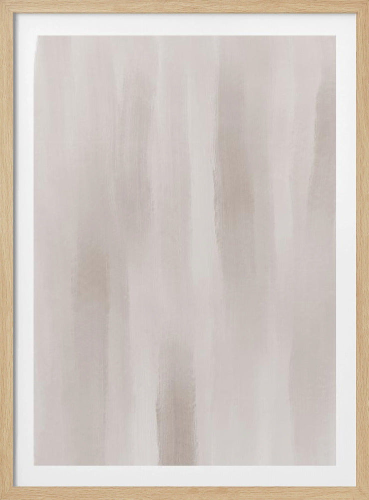 Beige Pinselstriche auf gedämpftem Hintergrund | Poster