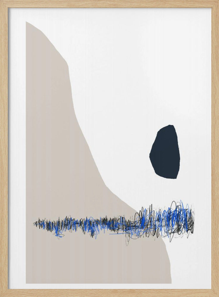 Abstraktes minimalistisches Kunstwerk | Poster