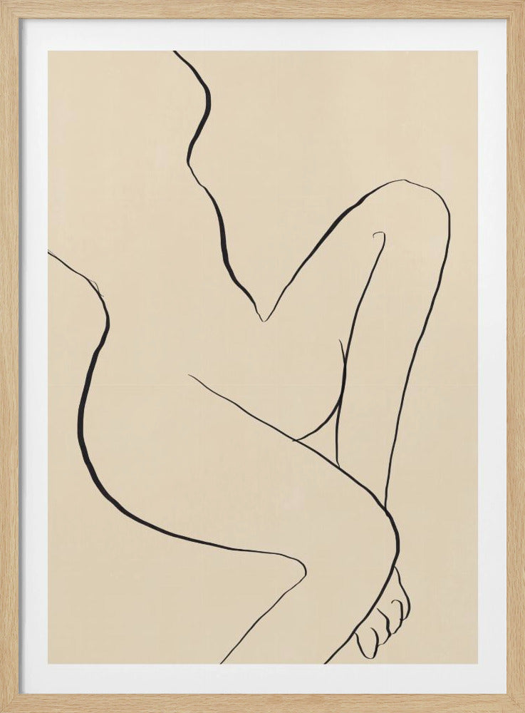 Elegante minimalistische Linienzeichnung | Poster