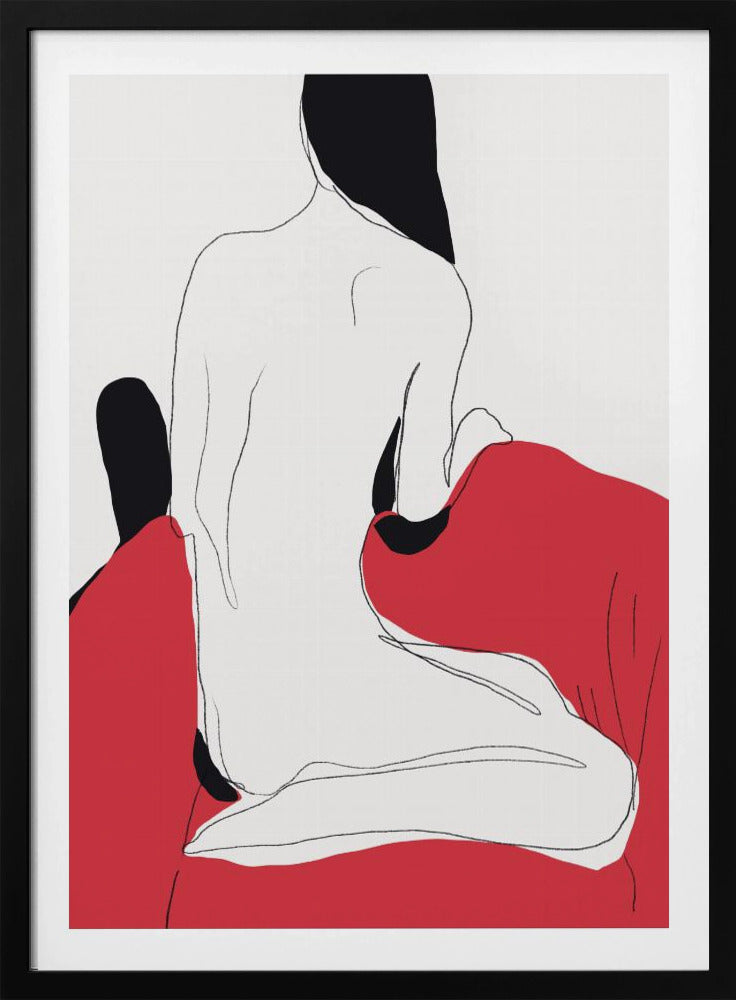 Nude Figure in a Dynamic Pose | Poster