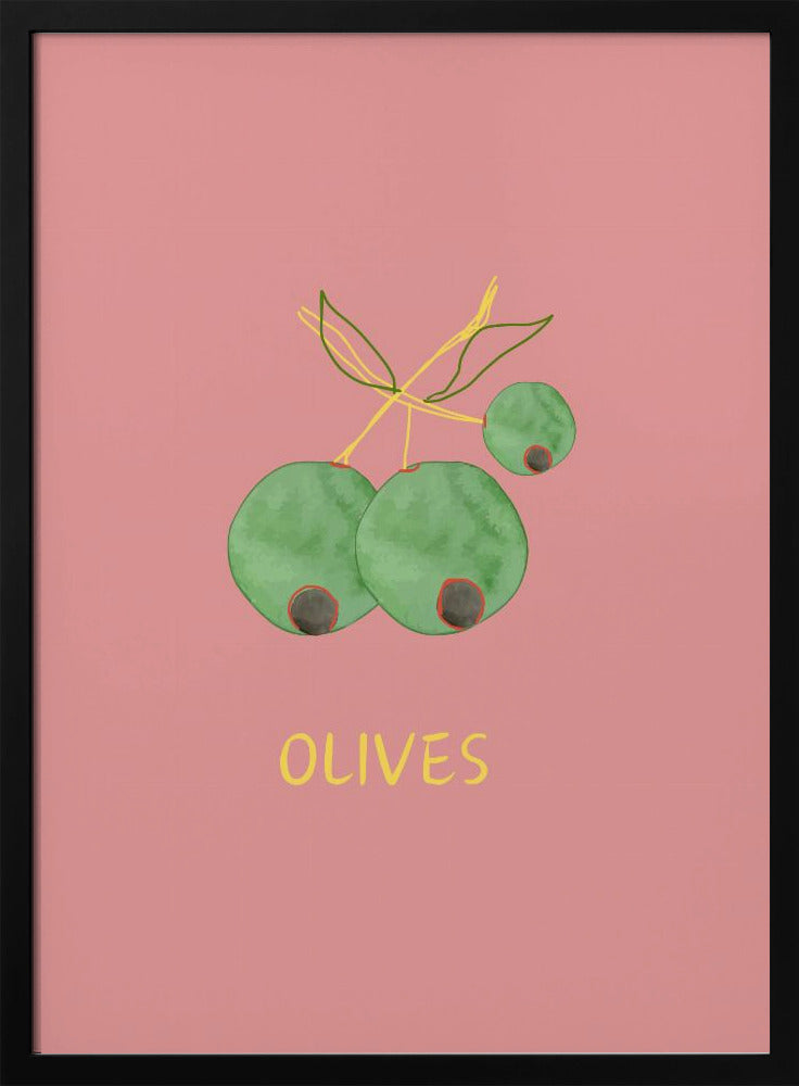 Oliven in Pink | Poster