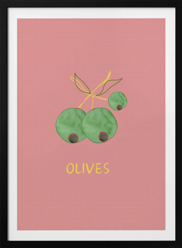 Oliven in Pink | Poster