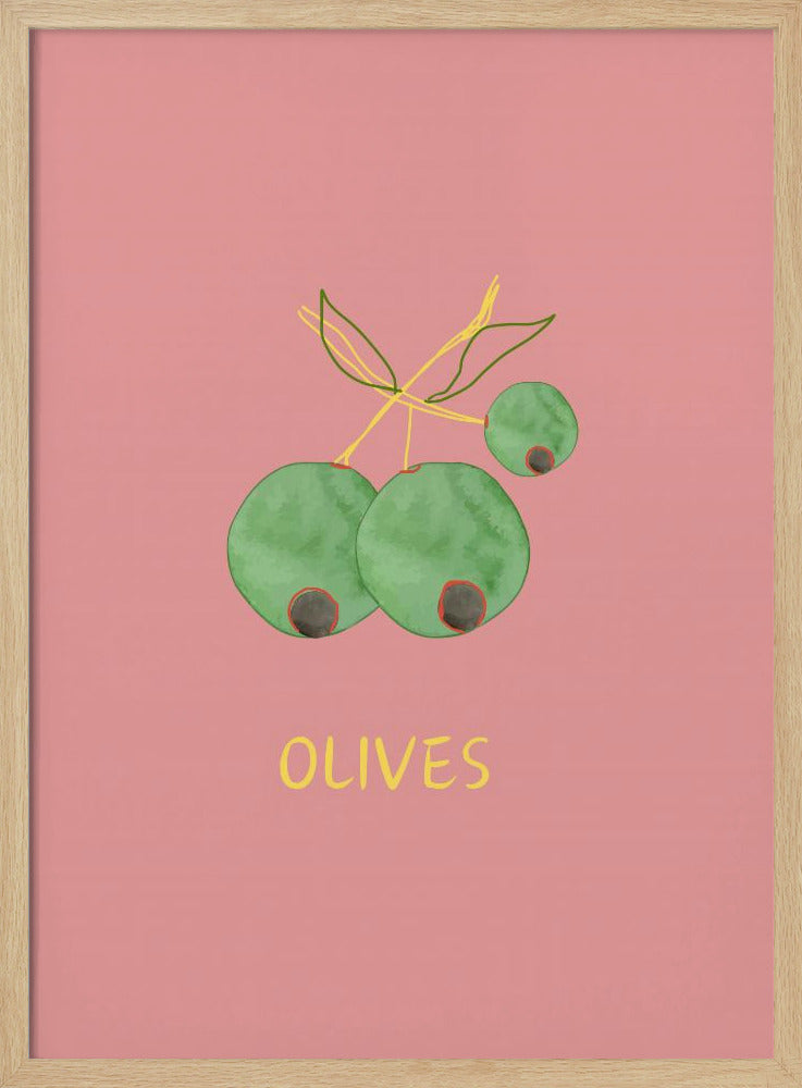 Oliven in Pink | Poster