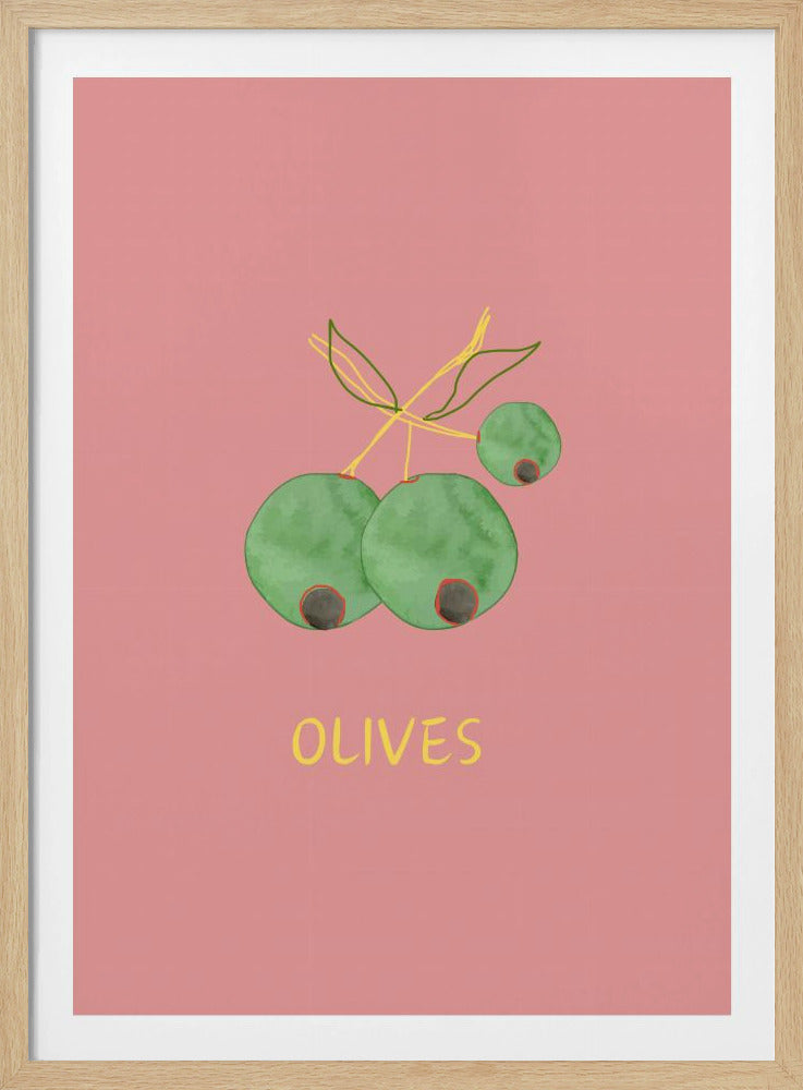 Oliven in Pink | Poster