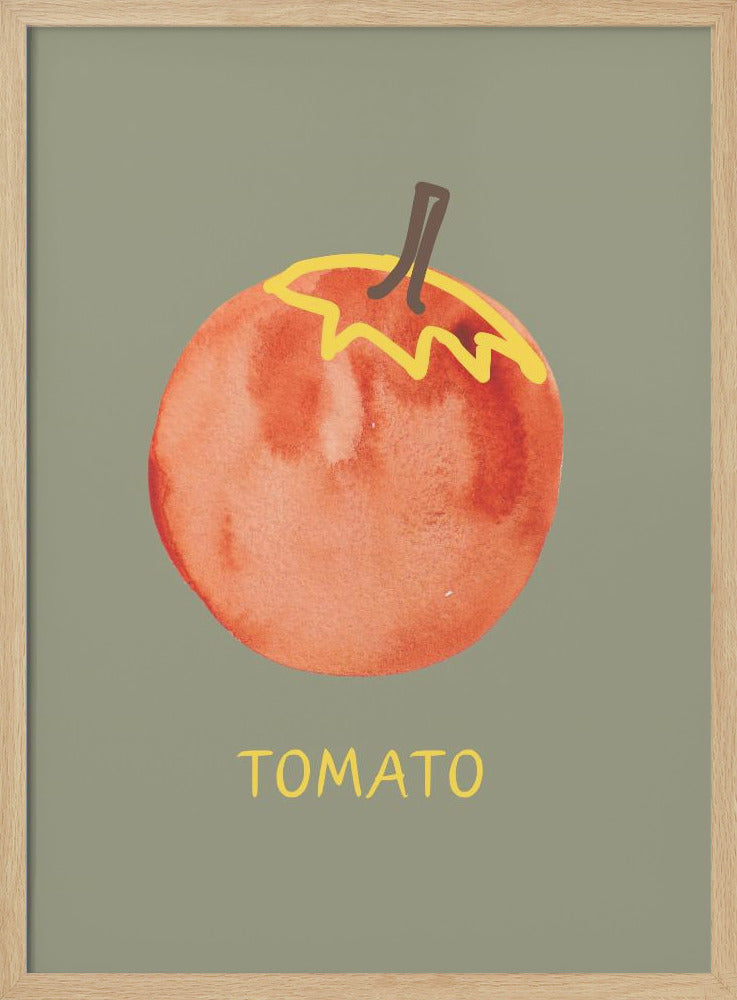 Tomate in Grün | Poster