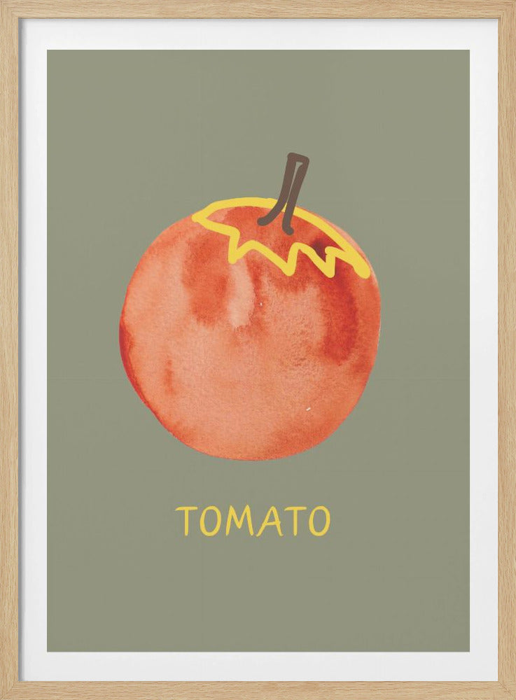 Tomate in Grün | Poster